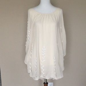 Free People Beaded Chiffon mini dress XS